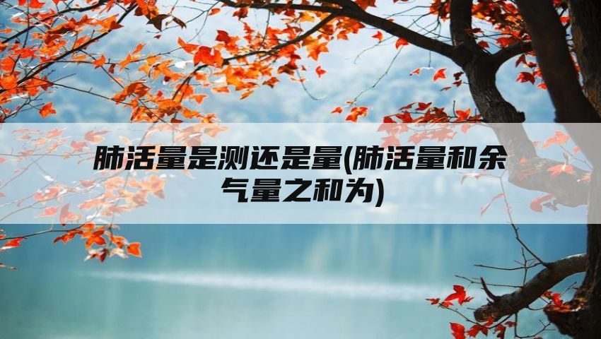 肺活量是测还是量(肺活量和余气量之和为)