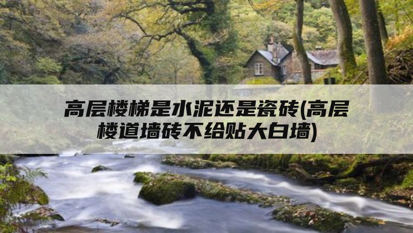 高层楼梯是水泥还是瓷砖(高层楼道墙砖不给贴大白墙)