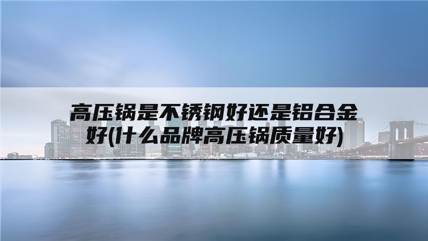 高压锅是不锈钢好还是铝合金好(什么品牌高压锅质量好)