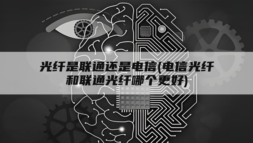 光纤是联通还是电信(电信光纤和联通光纤哪个更好)