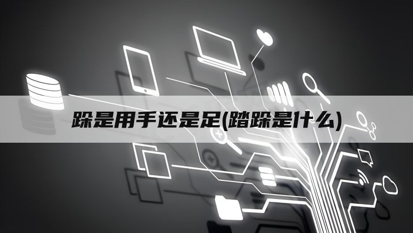 跺是用手还是足(踏跺是什么)