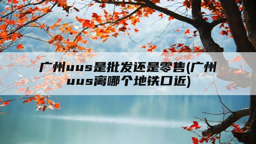 广州uus是批发还是零售(广州uus离哪个地铁口近)