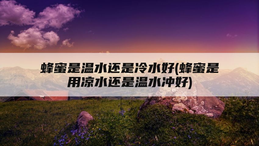 蜂蜜是温水还是冷水好(蜂蜜是用凉水还是温水冲好)